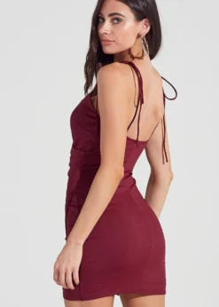 Blue Blush The Mixed Tape Dress ★ Burgundy