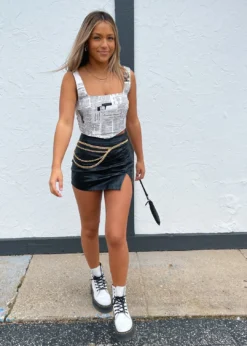 Cotton Candy Bad And Boujee Skort ★ Black Newness