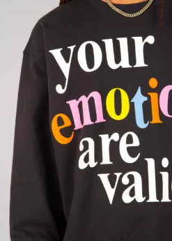 Mayfair Group Mayfair Your Emotions Are Valid Crewneck ★ Charcoal Grey Newness
