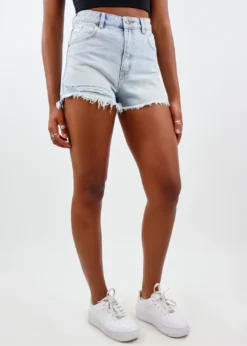 Rollas Jeans Rollas Make You Mine Jean Shorts ★ Light Wash