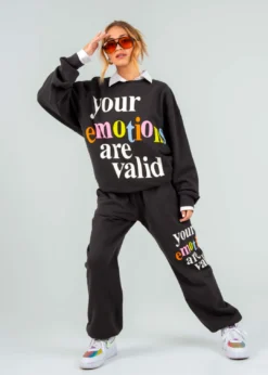 Mayfair Group Mayfair Your Emotions Are Valid Crewneck ★ Charcoal Grey Newness