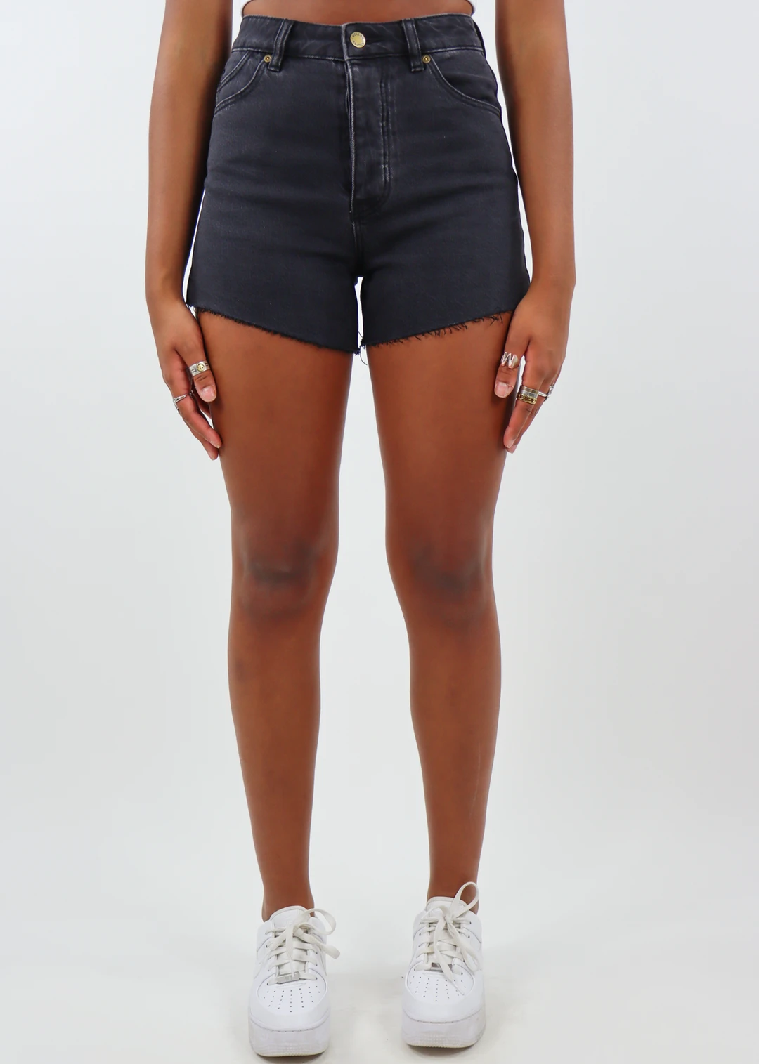 Rollas Jeans Rollas Put Your Records On Jean Shorts ★ Black Bottoms 3 Rollas Jeans Rollas Put Your Records On Jean Shorts ★ Black Bottoms