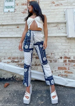 Bailey Rose Old Town Road Pants ★ Navy And White