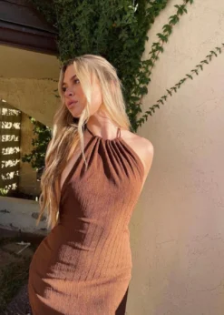 Pepper Mayo Story Of My Life Maxi Dress ★ Brown Dresses