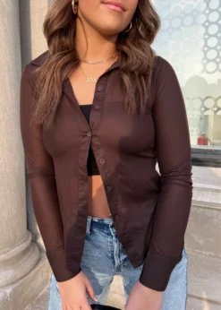 NIA Been Like This Top ★ Brown Tops