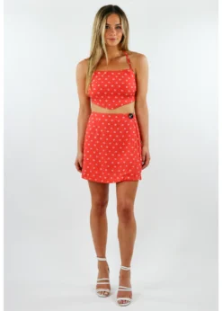 Olivaceous Bottoms Firework Skirt ★ Red