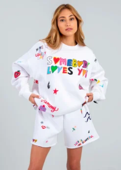 Mayfair Group Mayfair Somebody Loves You Crewneck ★ White