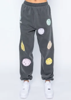 BySamiiRyan By Samii Ryan Smiley Good For You Sweatpants ★ Black
