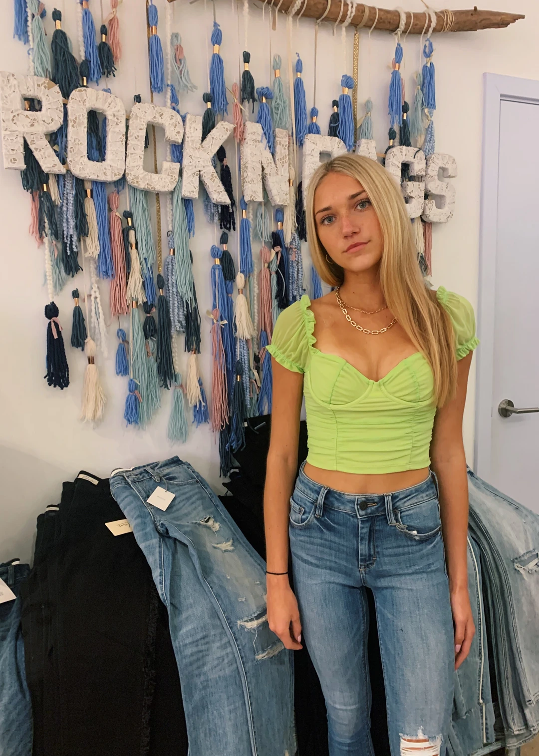 Tic Toc Babygirl Top ★ Lime Tops 3 Tic Toc Babygirl Top ★ Lime Tops