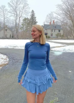 Rock N Rags Sunshine Daydream Skirt ★ Dusty Blue Best Sellers