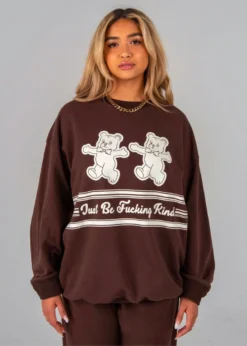 Mayfair Group Mayfair Just Be F*cking Kind Crewneck ★ Brown