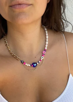 Rock N Rags Candyshop Necklace ★ Pink Smiley Shop By Brand
