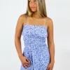 Olivaceous Live Your Life Dress ★ White & Blue Floral 1 Olivaceous Live Your Life Dress ★ White & Blue Floral