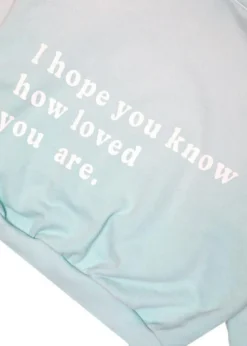 Boys Lie How Loved You Are Hoodie ★ Mint Tops