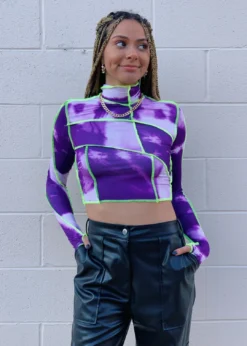 Stevenella Aspen Long Sleeve Top ★ Purple Tops