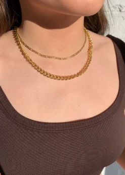 VibeSzn Accessories Chunky Link Necklace ★ Gold