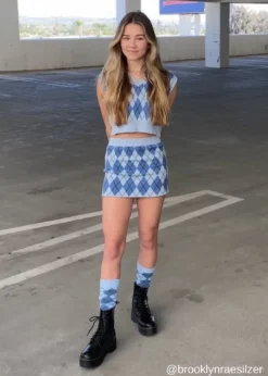 Nii HAi Bottoms Harajuku Girl Skirt ★ Blue Tones