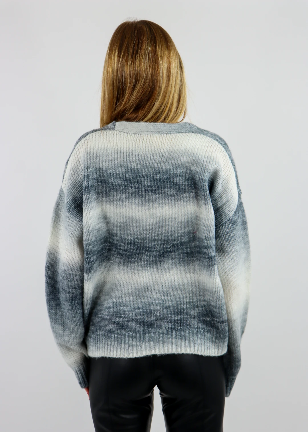 Hem & Thread Glad You Exist Sweater ★ White & Grey Tops 5 Hem & Thread Glad You Exist Sweater ★ White & Grey Tops