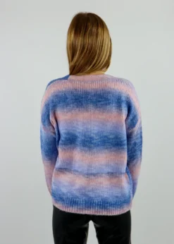 Hem & Thread Tops Glad You Exist Sweater ★ Pink & Blue