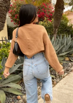 Cotton Candy Tell Me You Love Me Cardigan Shrug ★ Camel Tops