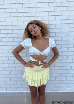 Rock N Rags Best Sellers Sunshine Daydream Skirt ★ Pastel Yellow