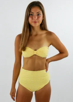 Beginning Boutique 70 Dippin' Daisy's Lemon Sugar Bikini Top ★ Yellow Sale
