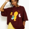 Boys Lie Angry Cupid Boyfriend Tee ★ Burgundy Newness
