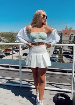 Rock N Rags Sunshine Daydream Smocked Tank ★ Sage Best Sellers