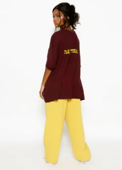 Boys Lie Angry Cupid Boyfriend Tee ★ Burgundy Newness