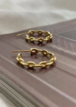 IiShii Designs Accessories Lets Link Hoops ★ Gold And Silver