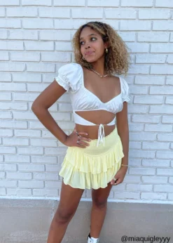 Rock N Rags Best Sellers Sunshine Daydream Skirt ★ Pastel Yellow