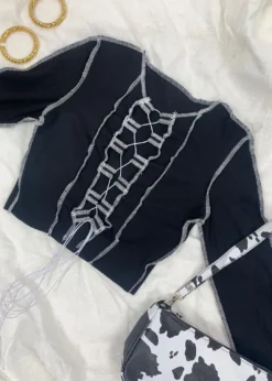 Stevenella Gimme What I Want Long Sleeve Top ★ Black 11 Stevenella Gimme What I Want Long Sleeve Top ★ Black