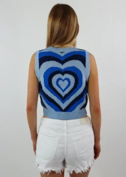 Pretty Garbage Jar Of Hearts Tank ★ Blue Newness