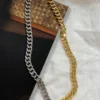 IiShii Designs Accessories Two Tone Chunky Chain Necklace ★ Gold And Silver
