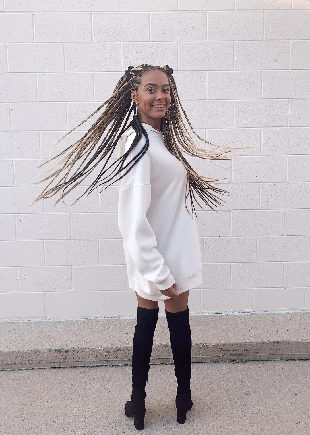 Project Social T Sweaters & Sweatshirts Ariana Hoodie Dress ★ Cream 7 Project Social T Sweaters & Sweatshirts Ariana Hoodie Dress ★ Cream