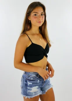 Olivaceous Slow Jamz Top ★ Black Tops