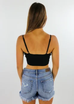 Olivaceous Slow Jamz Top ★ Black Tops