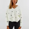 Hem & Thread Catch A Falling Star Sweater ★ Ivory Tops