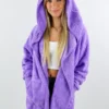 Hem & Thread Best Sellers Fuzzy Jacket ★ Lavender