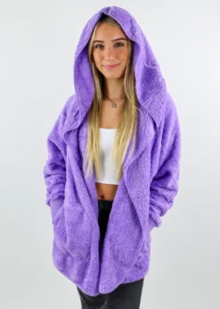 Hem & Thread Best Sellers Fuzzy Jacket ★ Lavender
