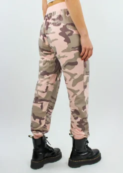 Dance & Marvel Military Madness Sweat Pants ★ Light Pink Camo Bottoms