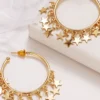 Rock N Rags Shop By Brand Written In The Stars Hoop Dangle Earrings ★ Gold