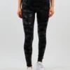 M. Rena Bottoms Camo Faux Leather Leggings ★ Black