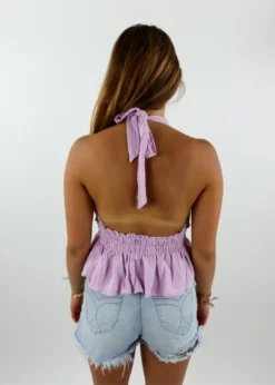 Vintage Havana Tops It's Our Time Halter Top ★ Lavender 8 Vintage Havana Tops It's Our Time Halter Top ★ Lavender