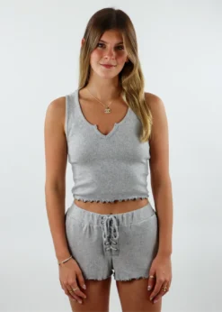 Vintage Havana Time Gone By Tank ★ Grey Tops