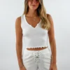 Vintage Havana Tops Time Gone By Tank ★ White 1 Vintage Havana Tops Time Gone By Tank ★ White