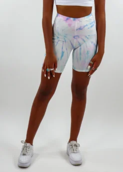 Vintage Havana Cloud Nine Biker Shorts ★ Cotton Candy Tie Dye