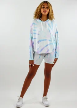 Vintage Havana Cloud Nine Biker Shorts ★ Cotton Candy Tie Dye