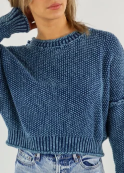 Vintage Havana Tops State Of Grace Sweater ★ Heather Navy