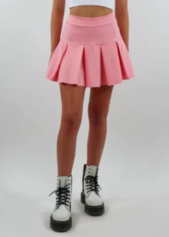 Blue Blush Wish You Would Skater Skirt ★ Pink